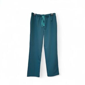 FIGS Pisco Basic Scrub Pants Medium Hunter Green Straight Leg